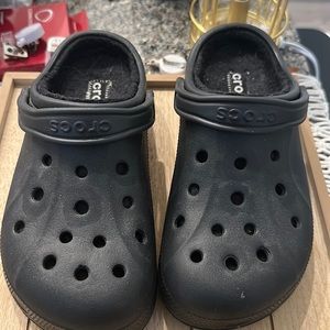 Fur lined crocs